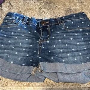 Osh kosh star Jean shorts size 7